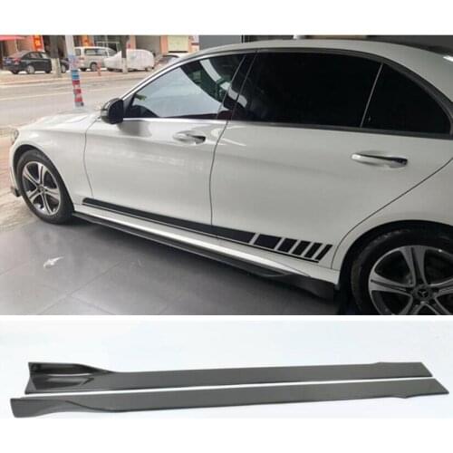 CARBON FIBER SIDE BODY SKIRTS LIP COVER FOR Mercedes-Benz A C E CLA CLS Class W203 W204 W205 W207 W212 W213 W117 W218 W218 W238