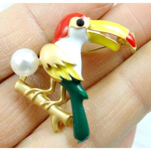 Natural Quartz Crystal Turquoises bird Brooches Men Women Suits Dress Hat Collar Brooch Pins Scarf Buckle Jewelry making A7
