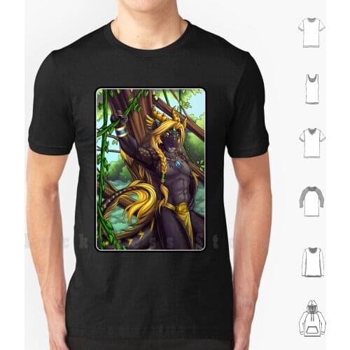 Forest Guardian Dragon T Shirt DIY Cotton Big Size 6xl Dragon Fantasy Art Reptile Magic Furry Furry Art Anthro Ryu
