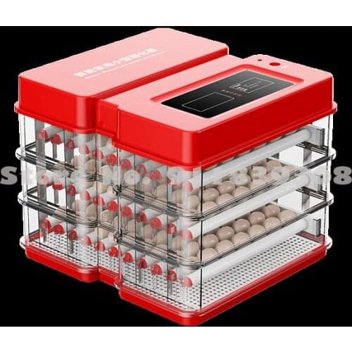 Chicken Incubator Water Bed Incubator Breeding Hatching Small And Medium Intelligent Incubator Duck Seedling Incubator Red