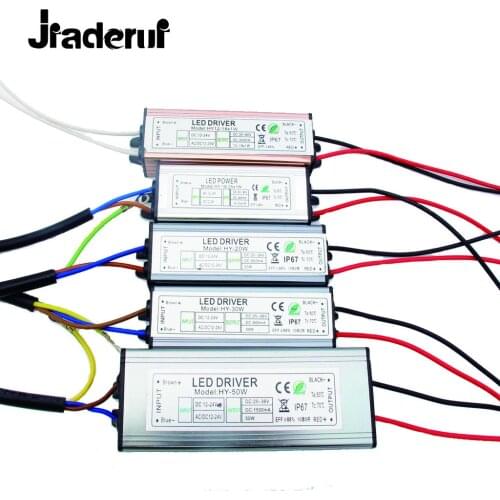 Jiaderui Waterproof AC/DC 12V - 24V to DC Constant Current LED Driver 10W 12W 15W 18W 20W 24W 30W 50W Low Voltage Power Adapter