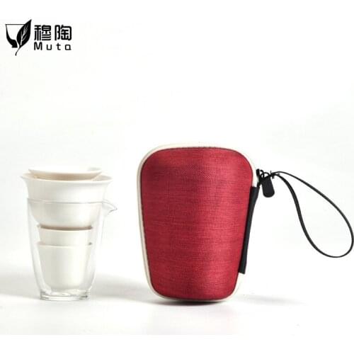 Ceramic teapots with 2 cups a tea sets portable travel office tea set drinkware black crockery ceramic teapot kettles tea cups