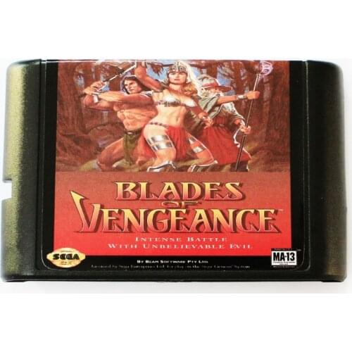 Blades Of vengeance 16 bit MD Game Card For Sega Mega Drive For SEGA Genesis