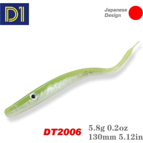 D1 NEW Fishing Lures Crazy Slug130mm 6pcs / bag Soft Fishing Lure Bass Artificial Bait Silicone Worm Shad Fishing Tackle