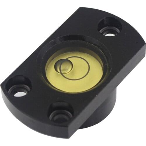 HACCURY 37*21*14mm Metal spirit level Mini bubble level Total Station blisters level measurement instrument White Color