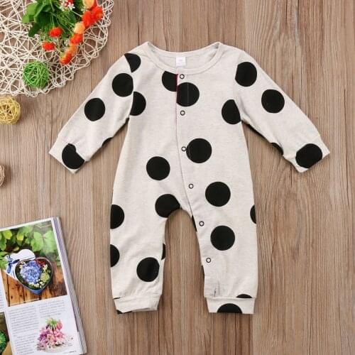 Fashion Baby Jumpsuits 0-24M USA Newborn Baby Boy Girl Infant Cotton Romper Jumpsuit Outfits Clothes