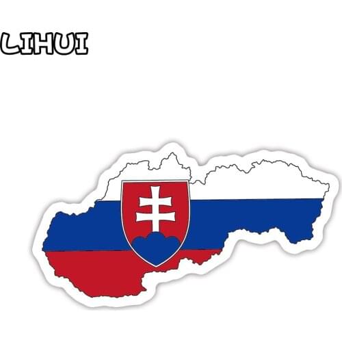 1 PCS Slovakia Flag Sticker Toy for Children Countries Map Travel Stickers to DIY Scrapbooking Suitcase Luggage Laptop Car Motor