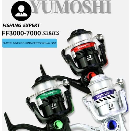 2021 New Plastic Head Multi-gear Structure 3000-7000 Models Fishing Accessories Tackle Fishing Reel Ratio Rotate Wire Cup Goods