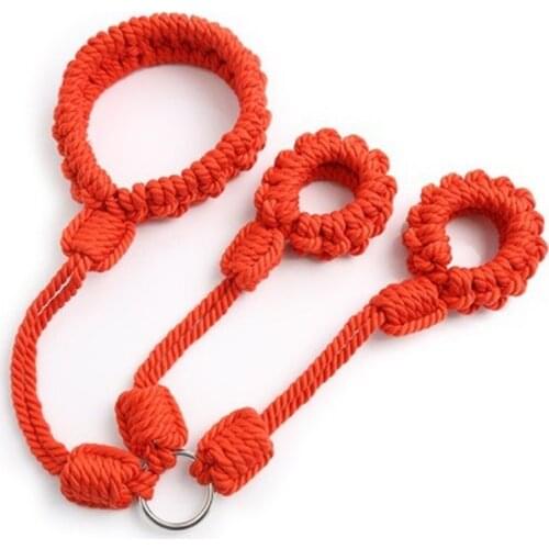 Collar Belts Bdsm Slave Toys Handcuffs Bed Restraints Sex Games Bondage Harness Nylon Sex Collar with Leash for Couples Fetish