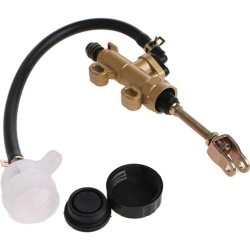 Motorcycle Quad Dirt Bike Pit Rear Foot Brake Master Cylinder With Reservoir ATV