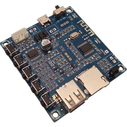 3W + 3W Bluetooth Digital Remote Control Amplifier Board (U Disk/USB/TF Card/MP3 Decoder Player/FM Radio)