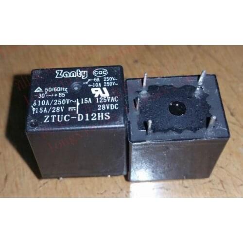 Relay ZTUC-D12HS 22F-1C-12V (2) 12VDC 5PIN