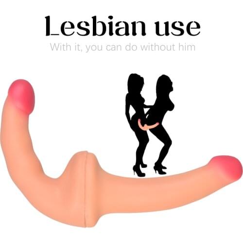 Silicone Two-head Dildo lesbian Sex Toy Vagina Stimulator Sex Shop Clitoral Massager Butt Plug Adult Products Sex Toy for Woman