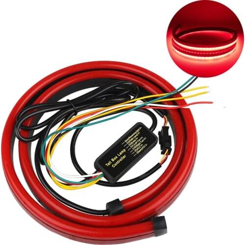 90cm/100cm Flexible Universal Car Additional Brake Stop Light 12V Led Turn Signal Driving Warning Brake Lamp Strips Auto