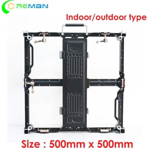 Indoor outdoor led video wall p2.6 p2.97p3.91 p4.81 led cabine 500x500mm , slim light weight 250x250mm led module frame housing