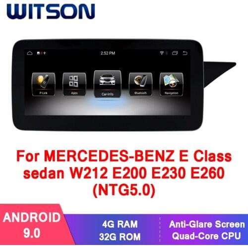 WITSON 10.25'' Android 9.0 CAR GPS for MERCEDES-BENZ E Class sedan W212 E200 E230 E260 (NTG5.0)