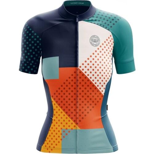 Victory C Women cycling jersey 2022 New cycle clothing tops short sleeve CoolMax MTB vetement femme Bright color sport wear