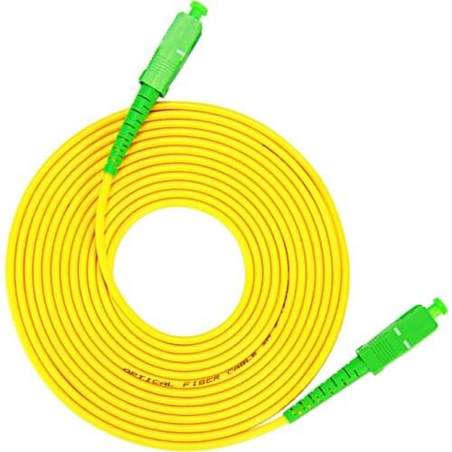 10Pcs/Lot 3M SC/UPC-SC/UPC Simplex 9/125 Single Mode SM Fiber Optic Cable Patch Cord Fiber Jumper