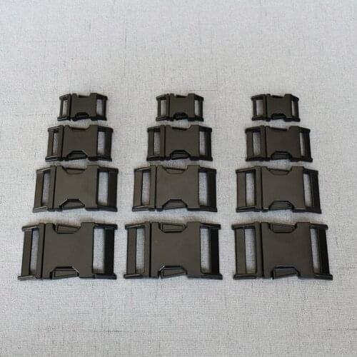 100 pcs/pack 15mm 20mm 25mm 32mm Heavy Metal Release Buckle For Paracord Pet Dog Collar Sewing Diy Accessories Straps Belt Loop