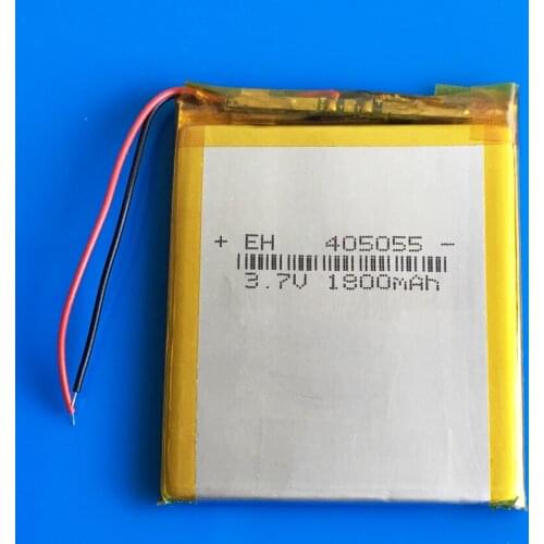 405055 3.7V 1800mAh lipo polymer lithium rechargeable battery Cells for MP3 power bank Tablet PC camera laptop speaker 4*50*55mm