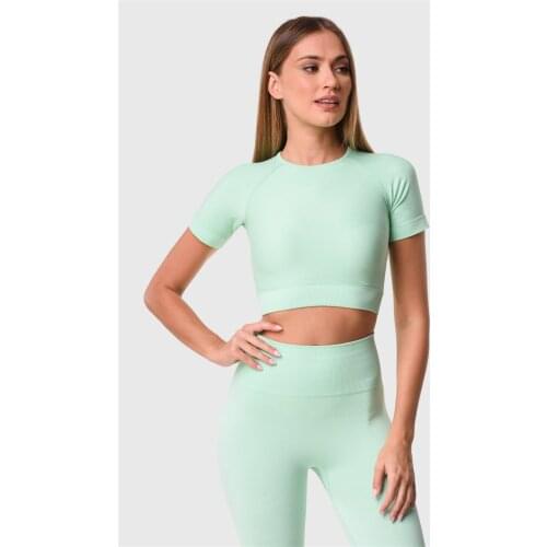 Superstacy Seamless Green Crop Top