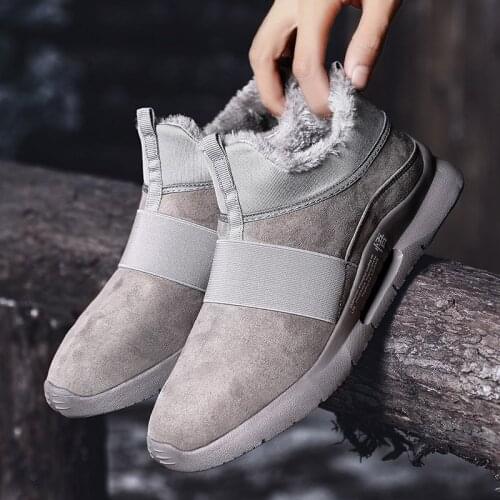 BomKinta Adulto Slip On Sneakers Fashion Male Comfortable Hommes Footwear Zapatillas Mens Winter Keep warm Casual Shoes Men