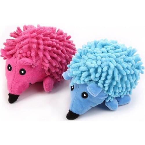 Fleece Cute Dog Toys Pluffy Hedgehog Toys 1pcs Puppy Chew Toy Interactive Cat Toy Pet Dogs Chew Toys for Small Dogs Cats Pug