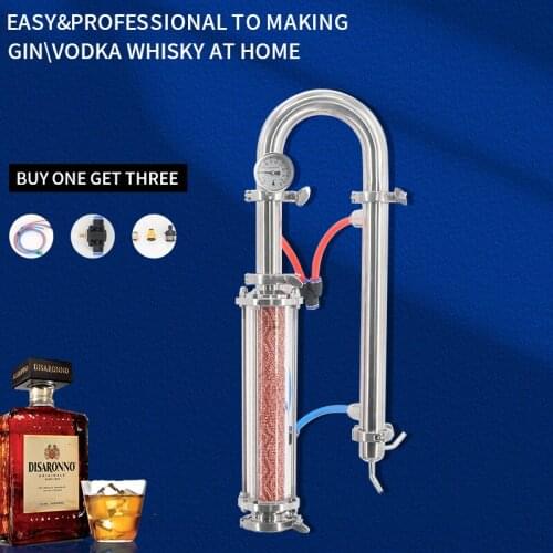 HOOLOO High Quality Pure Copper Mesh Household Distillation Copper Column Home Brewing Distiller Column New