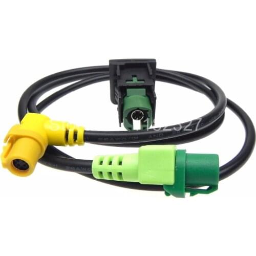 1pcs Car OEM RCD510 RNS315 USB Cable With Switch For VW Golf MK5 MK6 VI 5 6 Jetta CC Tiguan Passat B6 Armrest Position