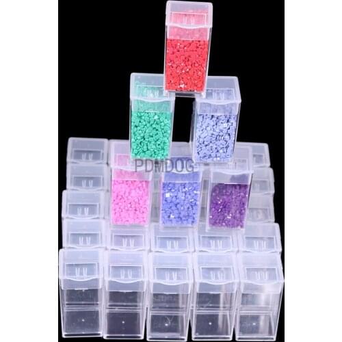 30/60/90/120/240 Bottles Diamond Painting Accessories Container Bottles Diamond Painting Tools Crystal Bead Storage Round jar