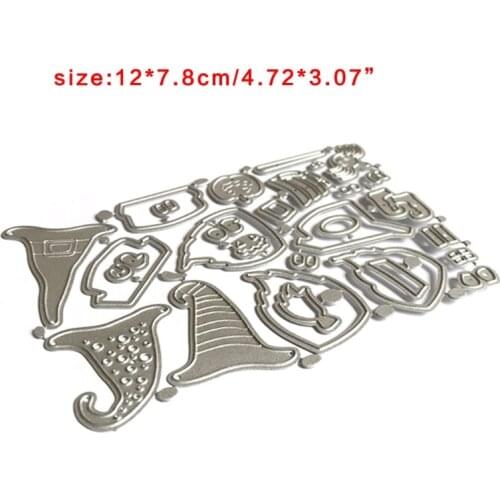 Halloween Gnomes Metal Cutting Dies Stencil DIY Scrapbooking Album Paper Card Template Mold Embossing Craft Decoration