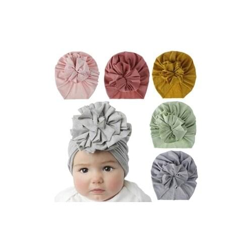 Lovely Flower Baby Hat Soft Girl Hat Kid Turban Beanie Newborn Infant Baby Bonnet Clothing Accessories Christmas Gifts