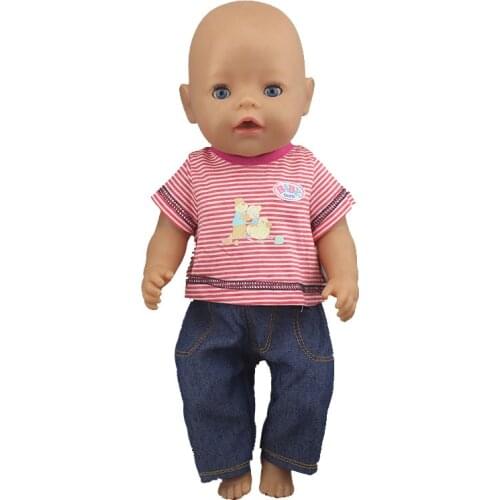 New Doll Suits Fit For 43cm Baby Doll Doll Reborn Baby Clothes, Doll accessories
