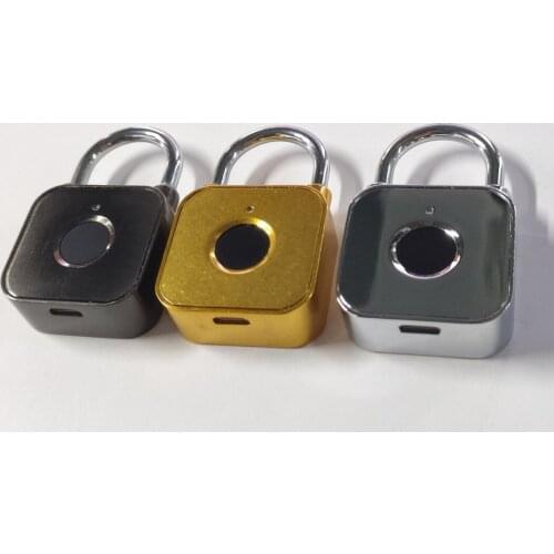 New Small Fingerprint Padlock File Cabinet Lock Backpack Stroller Suitcase Locker Electronic Password Anti-theft Lock