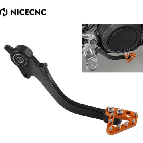 NiceCNC Brake Pedal Footrest For KTM 690 Enduro R 690 SMC R 2019-2021 Husqvarna 701 Enduro/ Supermoto 2020-2021 Foot Pegs Pedals