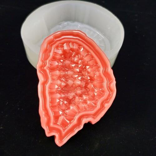 QT0234 Silicone Mould Resin Craft DIY Irregular crystal Mold epoxy resin molds Gemstone diamond handmade soap molds