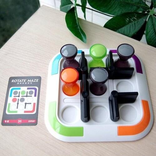 Rotary maze puzzle board game puzzle solution problem space thinking game chess Educational Toys for Children gift