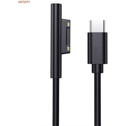 Type C Fast Charging Cable Power Supply Charger Adapter 15V 3A PD Cord for Surface Pro 7/6/54/3 Book/Book 2