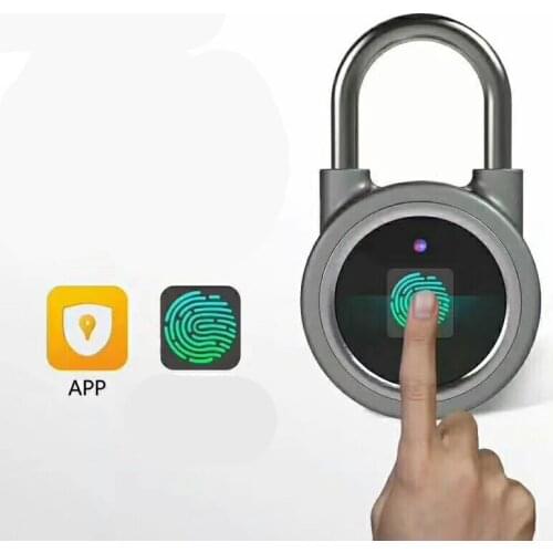 Fingerprint padlock smart Bluetooth electronic lock warehouse door security door lock outdoor padlock luggage lock