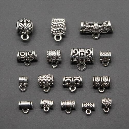 High Quality 10pcs Bail Beads Charm Pendants Diy Jewelry For Necklace Bracelet Craft Findings