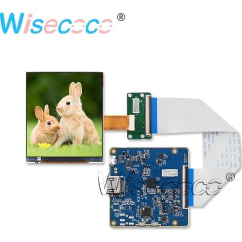 Wisecoco 3.5inch LCD Screen 1440×1600 resolution 615 PPI IPS 90HZ Display LPM035M407B HDMI to MIPI Driver Board for HMD VR AR