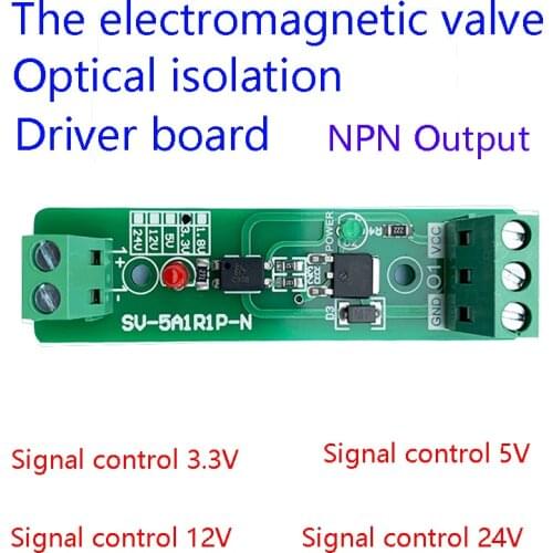 1~8 Channel electromagnetic valve Optocoupler Isolation Module Relay Driver Board for PLC Control NPN Output 3.3V 5V 12V 24V