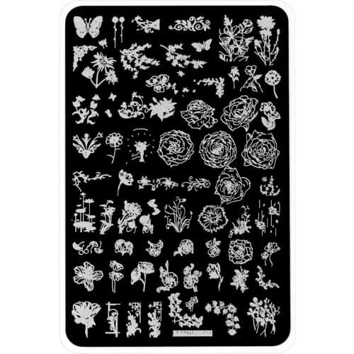 1PC 14.5*9.5cm Nail Stamping Plates Stainless Steel Xstmas Nail Stamp Template Plate Stamping Plate Polish Stencil Nail Plate