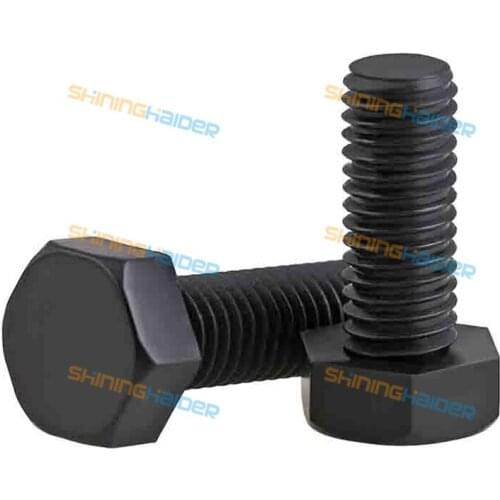 10-100PCS black and white color M3 M4 M5 M6 M8 M10 M12 nylon hex screw hex plastic bolt insulated plastic bolt