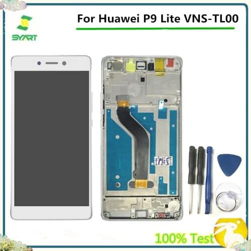 100% Tested 5.2 inch P9 Lite LCD Display Touch Screen With Digitizer Assembly Frame For Huawei P9 Lite Venus VNS-TL00 G9