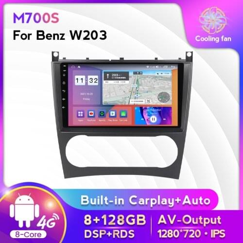 4G LTE RDS Android 11 Car Multimedia Radio Stereo Player For Benz CLC Class W203 2008-2010 CLK Class W209 CLK200 CLK220 W219