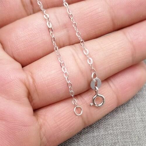 925 Sterling Silver Hammered Cable Necklace Chain Rhodium Plated 16 18 Inches