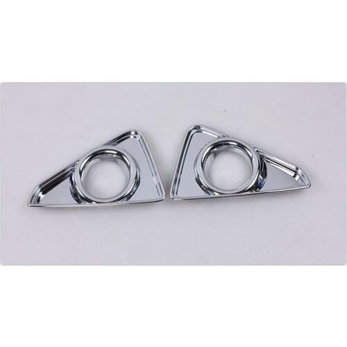 Car Front Fog Light Lamp Cover Stickers Molding Bezel Styling Chrome ABS Accessories 2pcs/set Fit For Toyota RAV4 2016 2017 2018