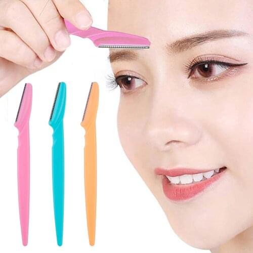 3Pcs Eyebrow Trimmer Razor Hair Face Facial Remover Shaper Dermaplaning epilator Eye Brow Razors Makeup Tool Kit for Women Man