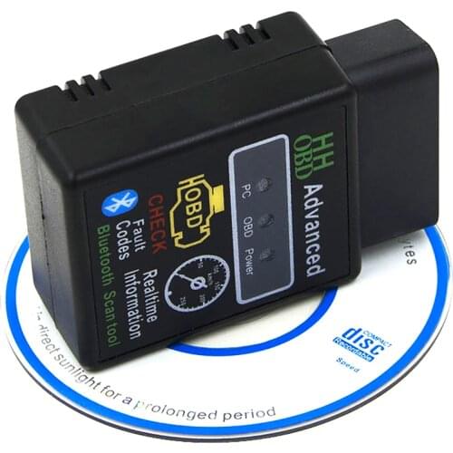 10pcs/lot Auto Car ELM327 HH Android Bluetooth OBD 2 OBD Diagnostic Scan Tool elm 327 Scanner Interface Adapter V1.5 For Android